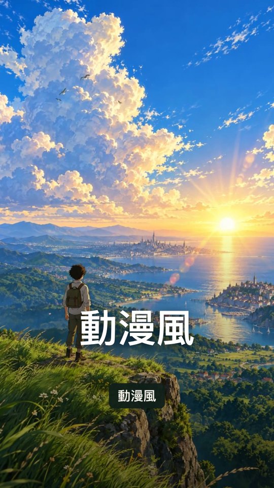 動漫風影片的成品畫面